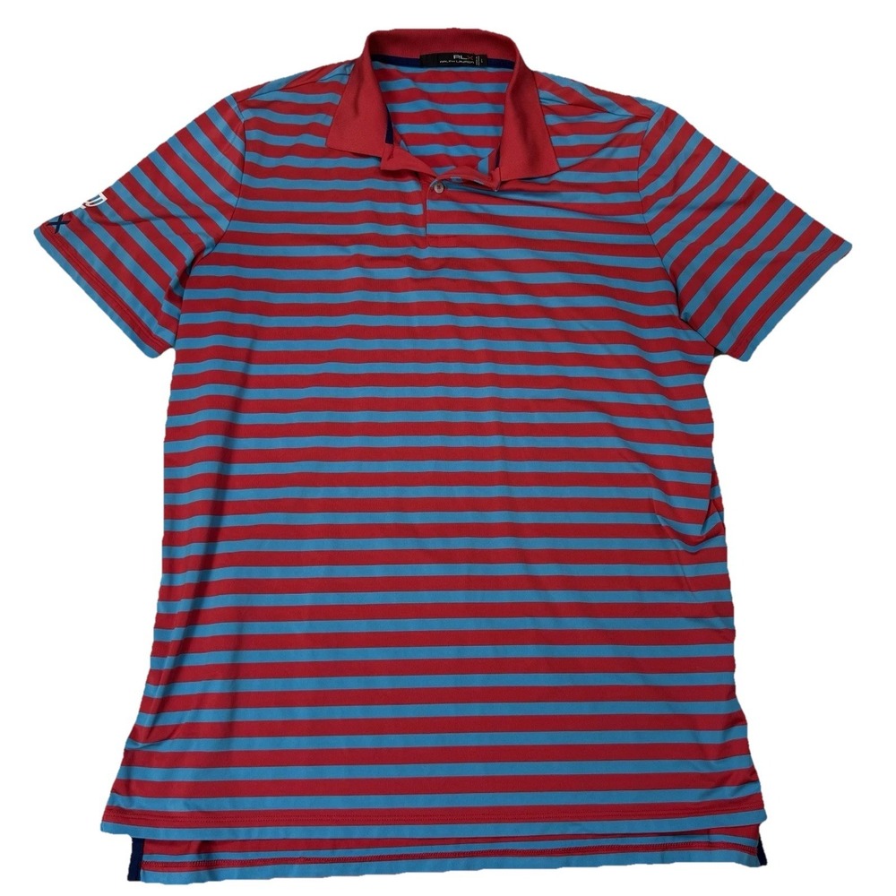 Ralph Lauren RLX Performance Polo Golf Shirt Mens Size Large Short Sleeve